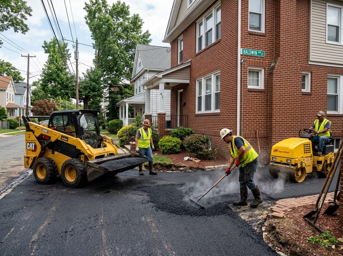 Professional photograph crew laying jersey city nj by Tar Titans of Jersey City