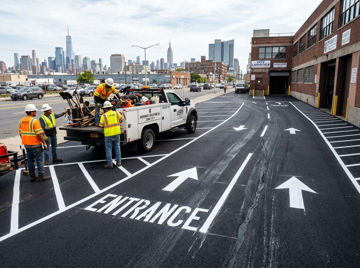 Professional photograph freshly striped jersey city nj by Tar Titans of Jersey City